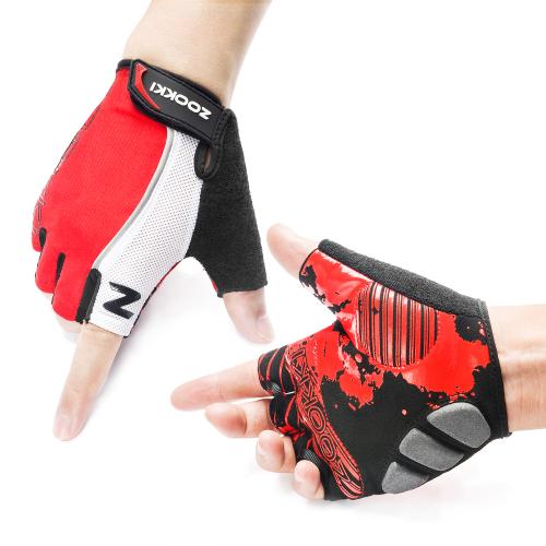Zookki Half Finger Light Silicone Gel Pad Cycling Mountain Bike Road Racing Men/Women Gloves